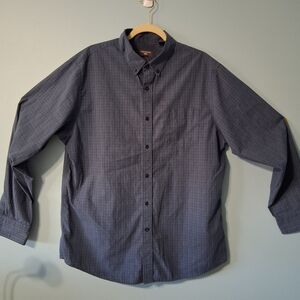 Dockers Men's Blue Plaid Shirt Size XLT